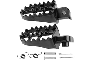 FLYPIG Aluminium Footpegs Foot Pegs Footrest Foot Rest For Dirt bike 50 70 90 110 PW50 TW200 XR50R CRF70 CRF80 CRF100F TT225S Black