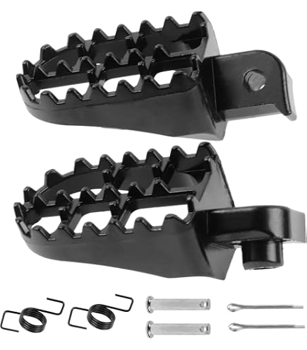 GOOFIT Repose-Pieds Moto 10mm Aluminium - Compatible 50cc 70cc 90cc 110cc 125cc Dirt Pit Bike