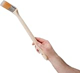 HAMILTON 2 inch Extra Long Handle Angled Radiator Paint Brush Cutting In view 2
