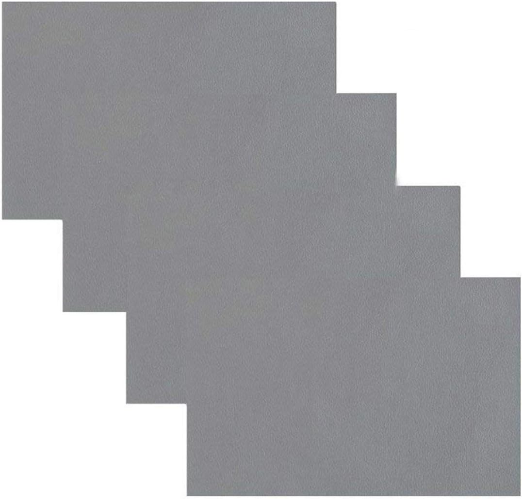 Adhesive Back Leather Repair Patch for Car Seat Couch Jackets Handbags 4 x 8 Inches, Pack of 4