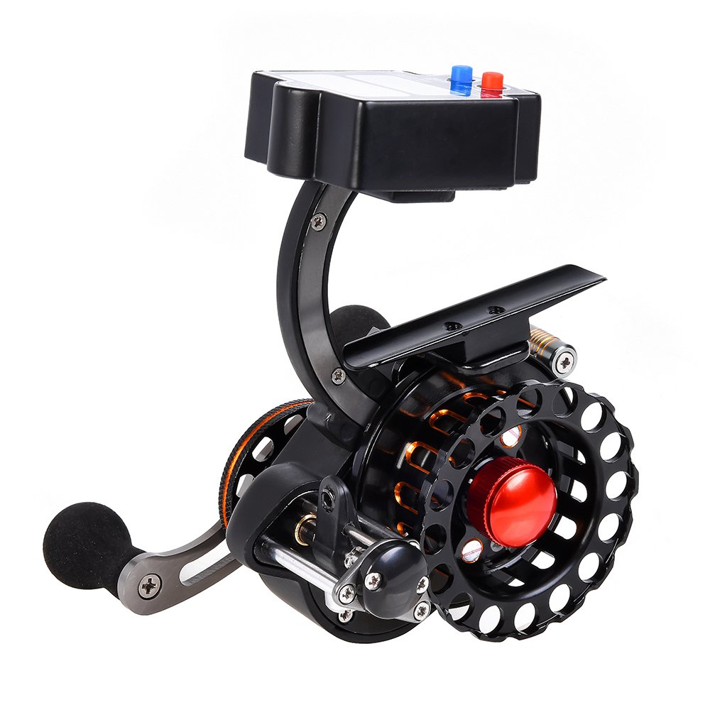 ギア比 3 5 1 アルミニウム合金 1 超軽量 4 B07q6bjkpq スピニングリール ソーラーパワーデジタルラインカウンター付き ハンドラフトフィッシングリール 右 左 釣具 ボールベアリングリール Rakuby 高強度 スピニングリール 買い誠実