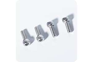 ZALOPA Bolts for Bike Disc Brake Caliper Screw M6 * 16mm B colum Screws Hex Scoket Adapter Parts Accessories Steel 10.8 Level with Spacer Bolt Repair Kit Repair Tool MTB Bicycle Screw Black