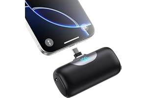 FOCHEW Mini Portable Charger for iPhone 17/16/15 Series,Upgraded 5500mAh PD Fast Charging USB-C Power Bank,Travel Pocket Size Portable Phone Charger for iPhone17/17Pro/17Pro Max/Air/16/15,Samsung,Android etc