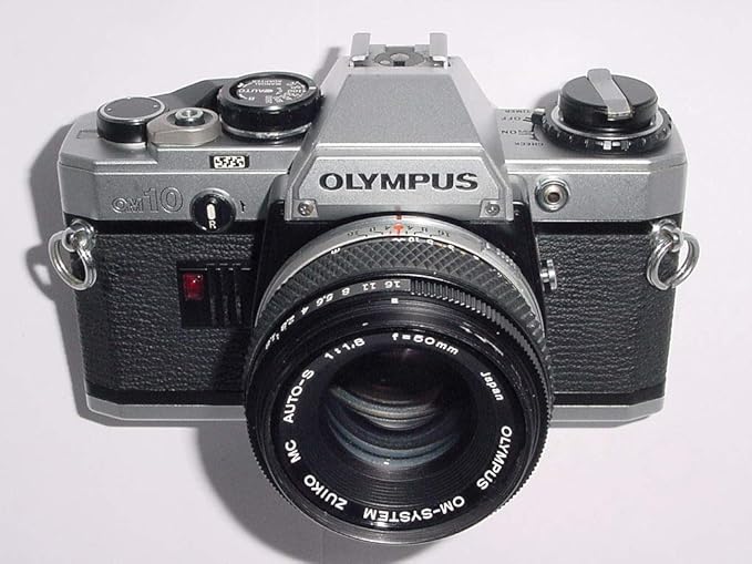 Cámara de vídeo analógica Olympus OM10 SLR de 35 mm y lente ...