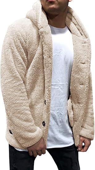 mens sherpa lined cardigan