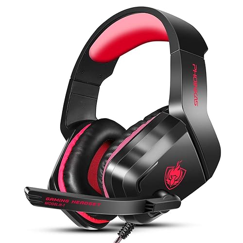 PHOINIKAS H1 Gaming Headset for PS4, Xbox One, PC, Laptop, Switch