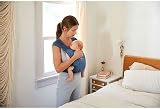 Ergobaby Embrace Soft Air Mesh Baby Carrier Blue Newborn Front Carrier view 7