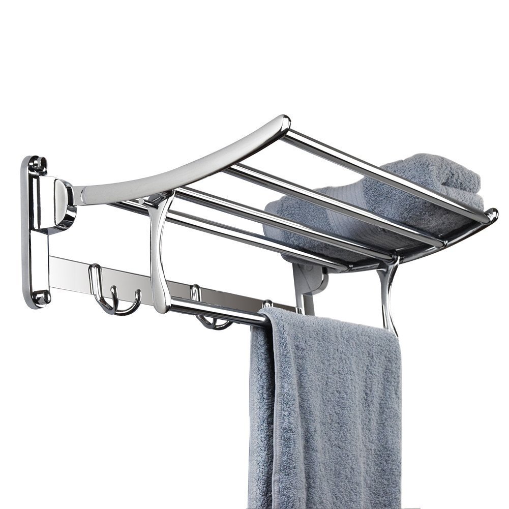Candora Hamhsin Replacement for Candora 40CM Stainless Steel Wall Mounted Bathroom Towel Rack Brushed Towel Shelf Towel Holder Hotel Rail Shelf Storage Holder