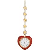 Rubies The Wizard of Oz: Tin Man Heart Clock for Kids or Adults | Officially Licensed, Unisex, 100% Plastic, 10 inches x 6 inches