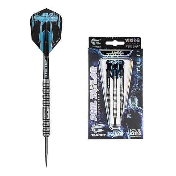 Target Darts Phil Taylor Power 8Zero Steel Tip Dartpfeile (25r), Natur, 25g