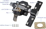 Concise Home 50mm Double Long Throw Gate Lock with 5 Keys Garden Locking view 2