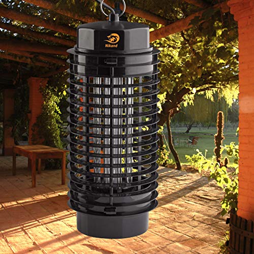 NIKAND Bug Zapper Electric Mosquito Killer Lamp - Insects Killer for Indoor & Outdoor Fly Pests Attractant - Bug Zapper Table Top Electric UV Light Trap Insect - Pest Control Grid Electronic Patio