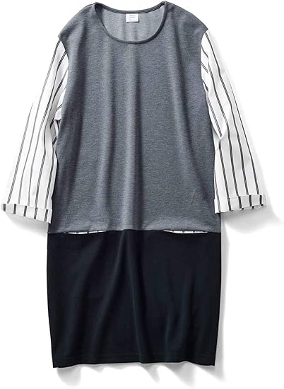 Amazon Hiromi Yoshida コクーンシルエットの切り替えチュニックワンピース M 身幅49 総丈cm ワンピース チュニック 通販