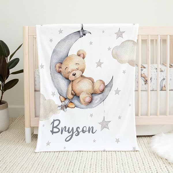 Amazon.com: Personalized Cute Bear Baby Blankets for Boys, Baby Gifts for  Newborn Boys, Custom Baby Blanket, Personalized Gifts for Kids, Toddler  Blanket, Nursery Blankets Cozy Fleece Sherpa : Baby