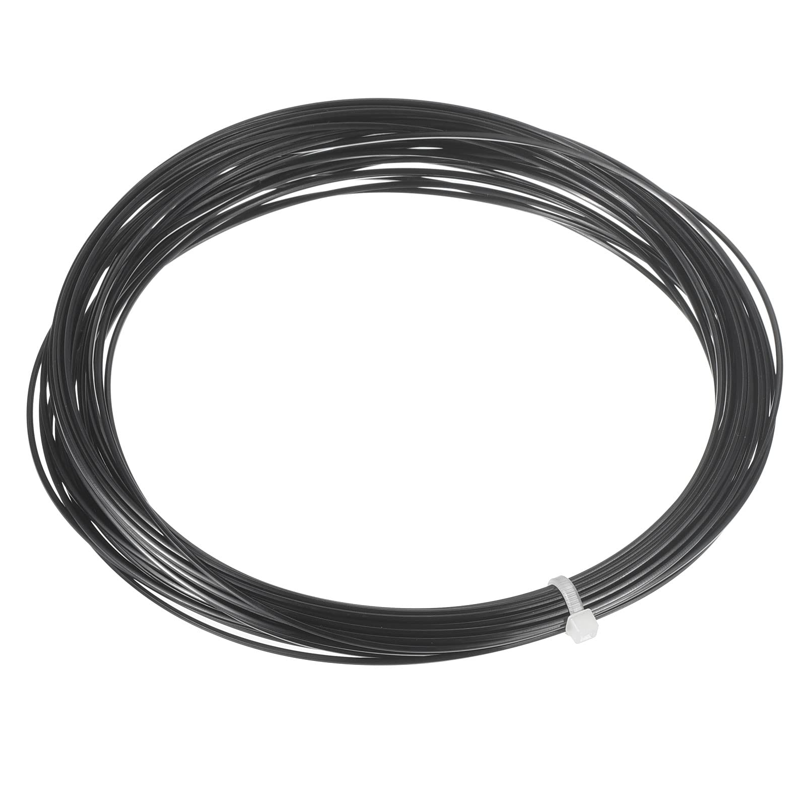 PATIKIL 16L 40ft 1.25mm Tennis String, High Spin Hexagon Tennis Racquet String Polyester Hard Thread, Black