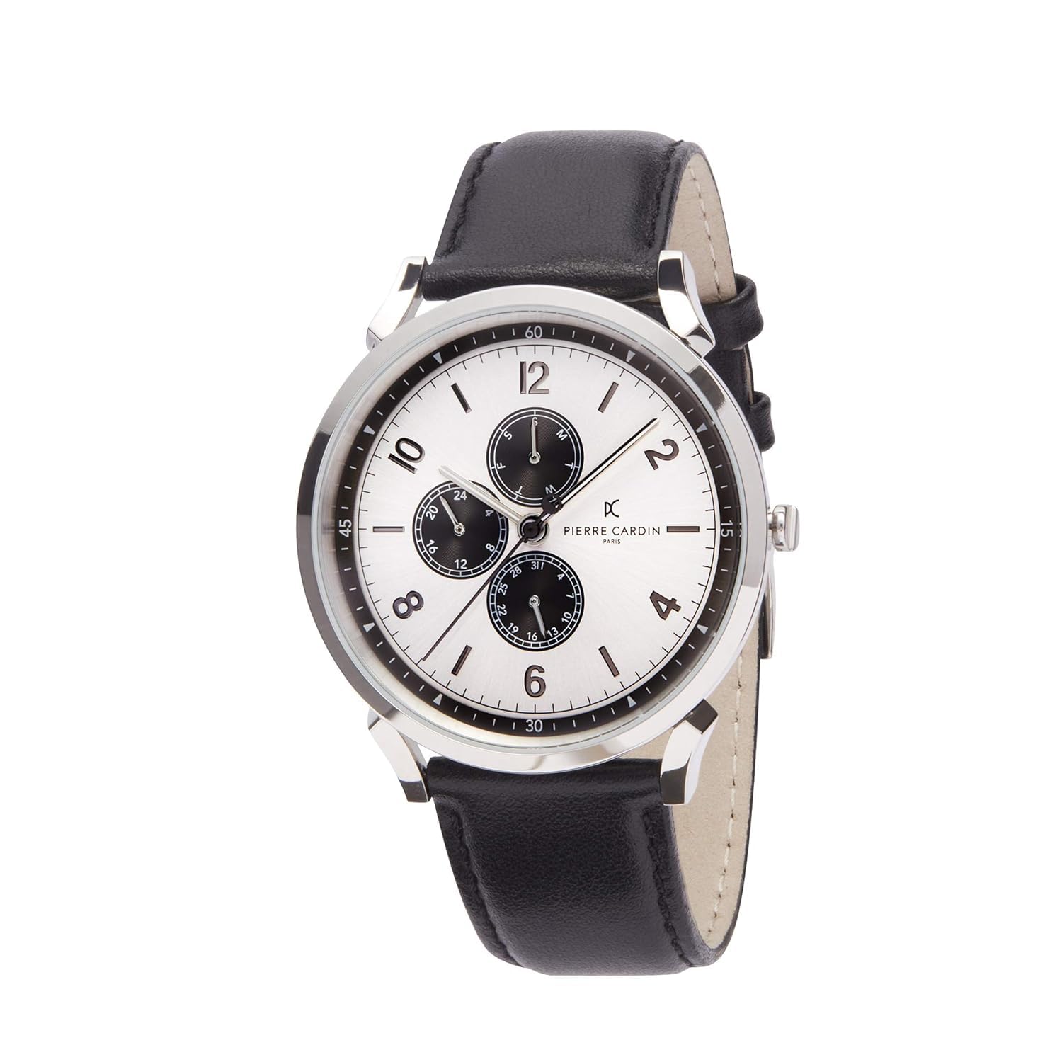 Pierre Cardin Men's Multi Dial Quartz Watch with Leather Strap CPI.2029