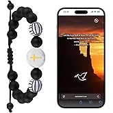 RSKDJSXL Bible Verse Bracelets for Women Men, Daily Bracelet Wearable Christian Bracelet Religious Jewelry Gifts -White