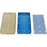 Plastic Autoclavable Instruments Storage Box S/M/L Size For Instruments Sterilization Tray Case with Silicone Mat (S SIZE)