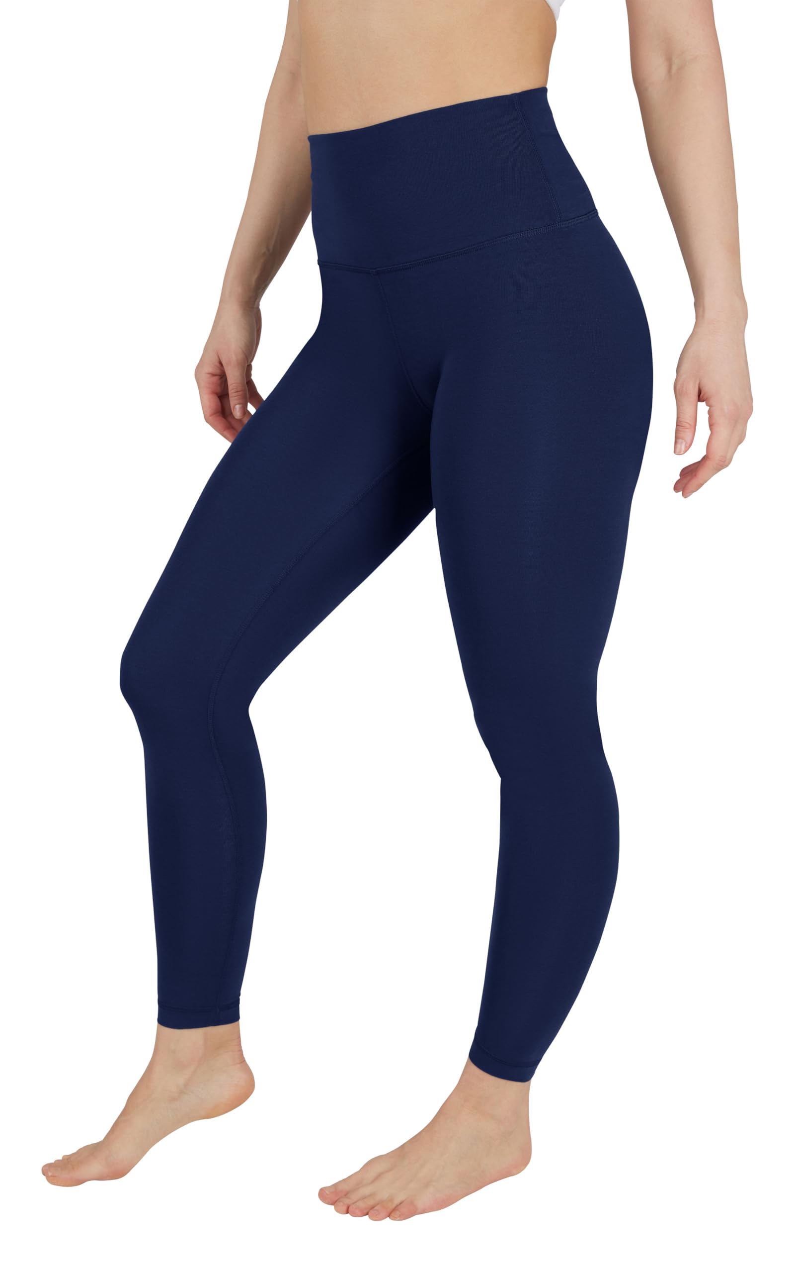 Photo 1 of 90 Degree By Reflex High Waist Cotton Elastic Free Cloudlux Ankle Leggings - Dark Navy - XS