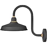 Hinkley Foundry Classic Medium Tall Gooseneck Barn Light, Aluminum, Dark Sky Compliant, Industrial, 20" Extension, 12" Shade,
