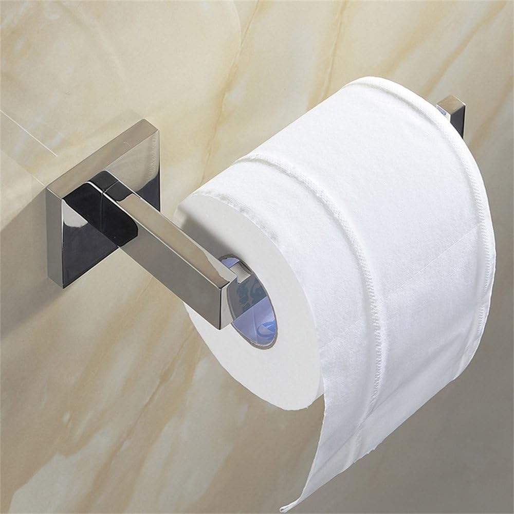 Leyden Bathroom Hardware Sets Chrome, Polish Bath Towel Bar Sets Accessories Stainless Steel Wall Mounted - - 