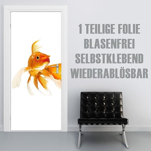 XXL-Tapeten Türtapete selbstklebend TürPoster Koi Fish im Format 90x210cm - Türfolie Klebefolie von Trendwände