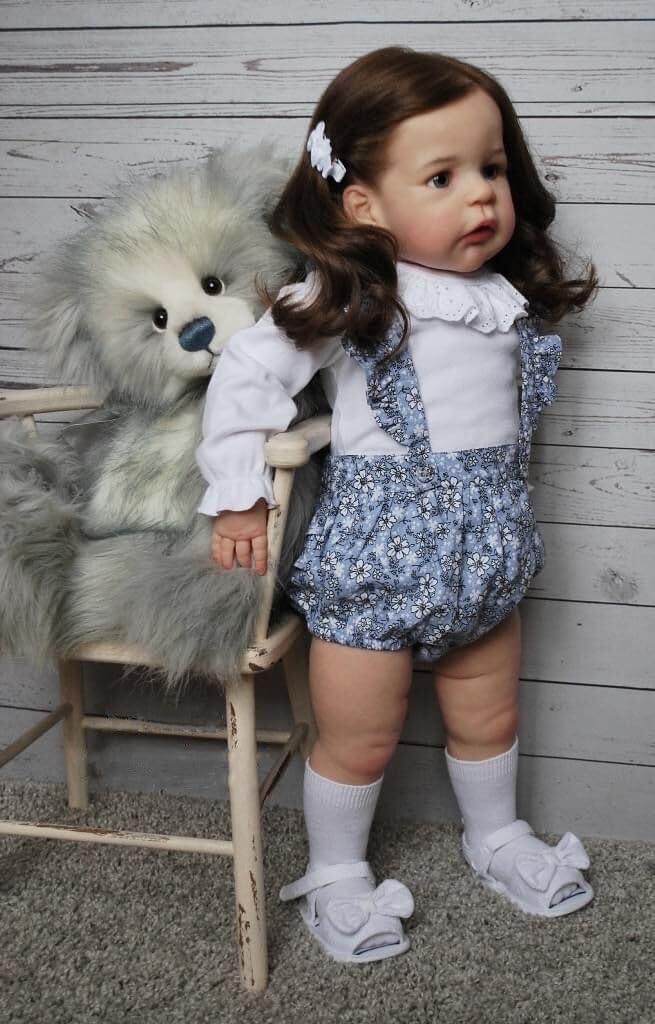 iCradle Muñecas Bebé Reborn Realistas 24 Pulgadas 61 cm Adorable Muñeca Reborn de Silicona de Vinilo Adorable Muñeca Bebé Recién Nacido de la Vida Real Regalo de Juguete para Mayores de 3 años