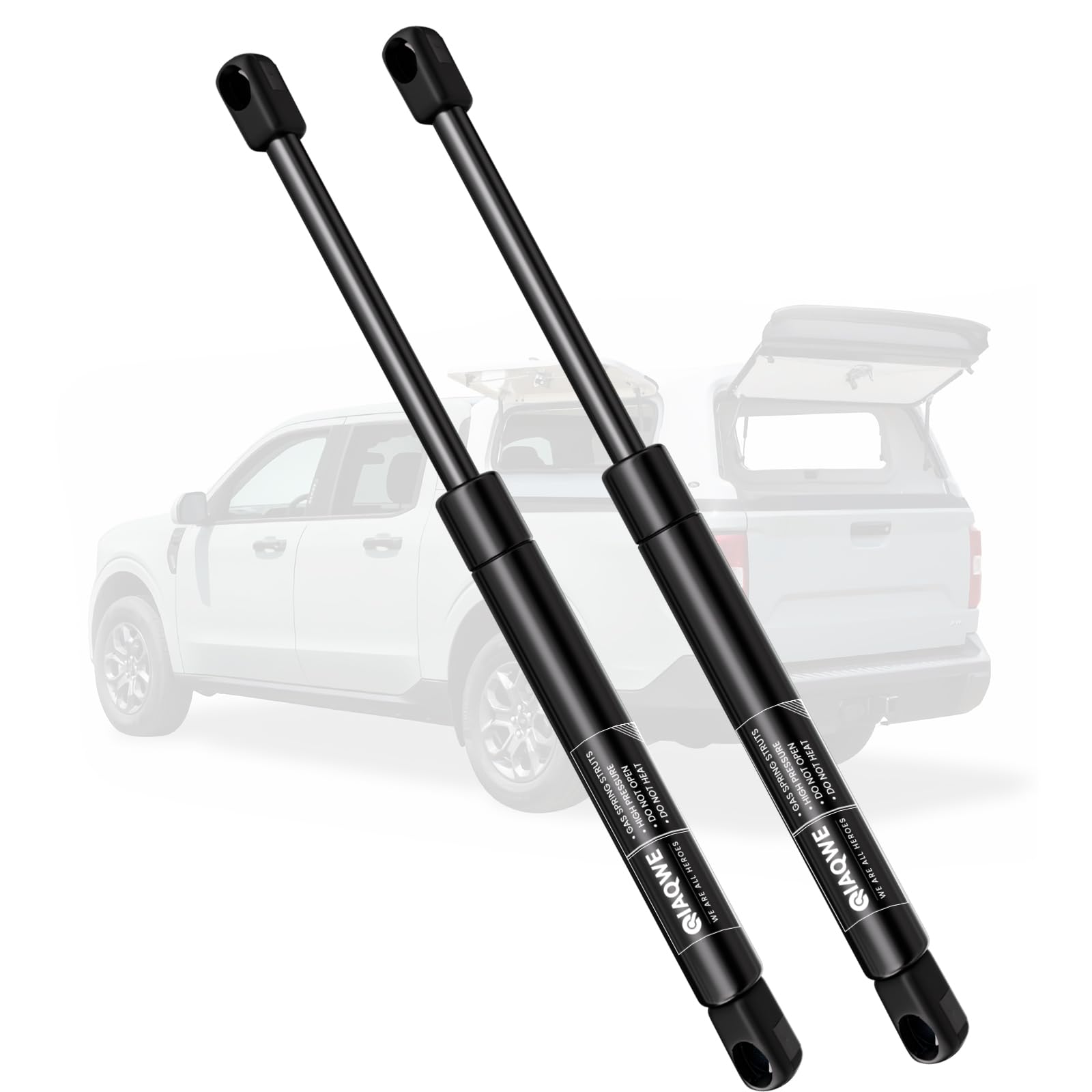 Photo 1 of IAQWE 15Inch 100Lb/445N Gas Struts Shocks Springs 15" Lift Support for Snugtop are Leer Truck Camper Shell Topper Rear Cap Window Door Pickup Canopy Lid 2PCS