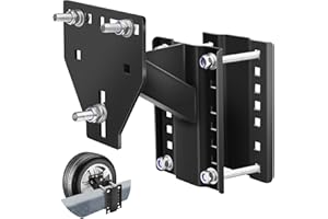 toolhoper Trailer Spare Tire Mount, Boat Spare Tire Mount for Utility Trailer, Upgrade Spare tire Carrier, Fits 4 5 6 8 Lugs Trailer Wheels, Holds Up to 150 Lbs