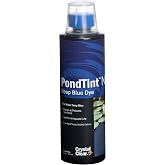 CrystalClear PondTint Nite Blue Pond Dye for Outdoor Water Garden Ponds | Tints, colors &amp; shades natural crystal clear water in freshwater koi fish ponds