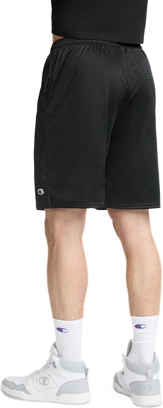 Short de Basket doublé en Maille pour Homme, Logo C Noir, 4X-Large Grand