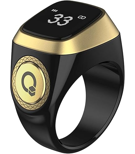 Amazon.com: OUD Bukhoor Smart Tasbih Zikr Ring, 20mm Muslim
