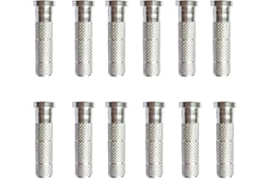 EOOENOON ARCHERY Field Points Bolt Carbon Arrow Aluminum Brass Inserts with Surface Indentation Inserts Inner Diameter .244 Arrow insents Shaft for Archery Accessories