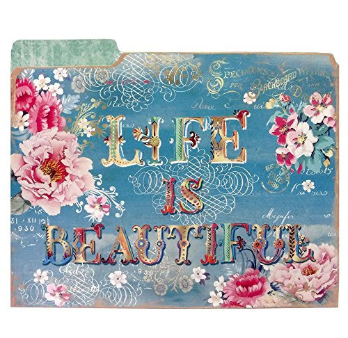 Punch studio decorative file folders lovely letters set…