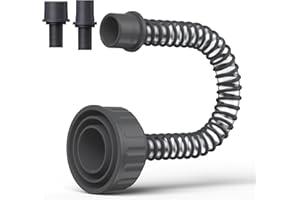 MORHANDISN AC Drain Line Cleaner, A/C Condensate Drain Line Cleaner Adapter, Universal Fit AC Drain Line Unclogger, Compatiable With Most PVC Pipe Sizes, Easy To Use, Black