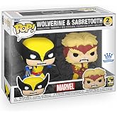 Epic Collectibles Marvel - Wolverine &amp; Sabertooth 2-Pack Vinyl Figure | 50th Year Anniversary Limited Edition Exclusive Bundled with Box Protector Compatible for Funko