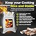 STADELHORN Titanium Minimalist Wood Stove Ultralight 100% Pure Titanium Portable & Foldable for Camping, Backpacking, Hiking, and Bushcraft Survival. Stronger and Lighter vs Steel, weighs only 7.3 oz.thumb 1