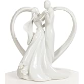 Wedding Collectibles Stylized Dancing Heart Wedding Cake Topper