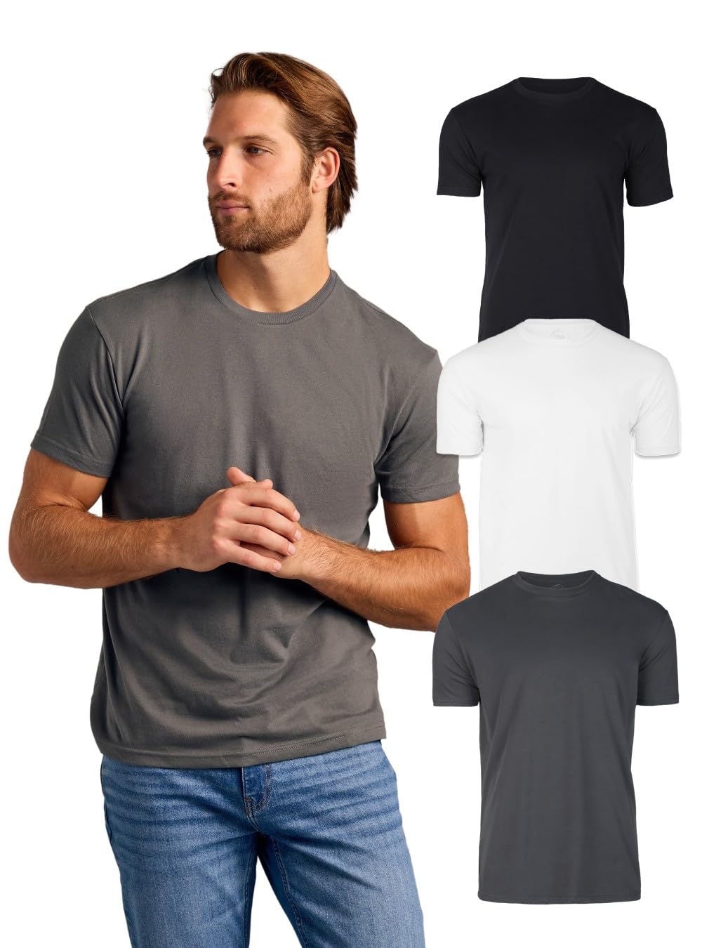 True Classic Mens T-Shirts - Short Sleeve Crew Neck