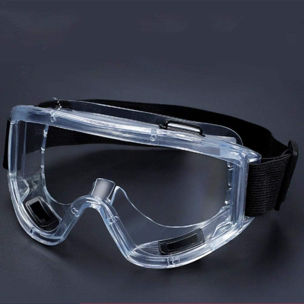 Calmson Safety Glasses, Four-Bead Anti-Fog Protective Glasses, Wind-Proof Impact-Resistant Riding Glasses for Preventing Bacteria Flying Dust Saliva Splash