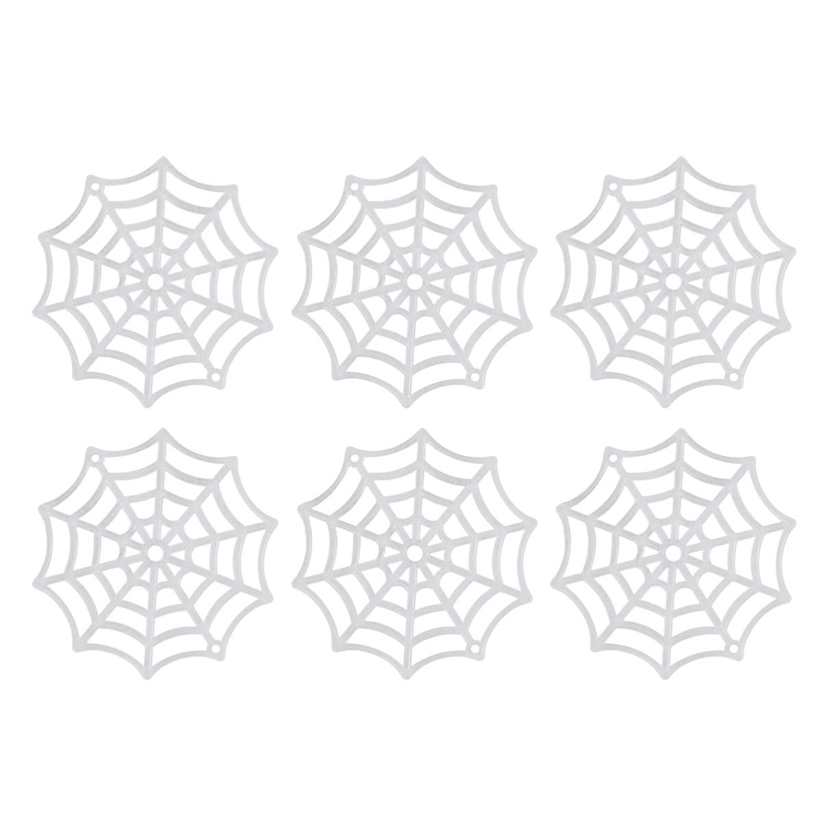 HEALLILY 50Pcs Halloween Decoration Cobweb Halloween Plastic Cobweb Plastic Decorative Cobwebs for Halloween Party Ornaments Scene Decor Props （ White ）