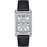 HERITOR Esteban Automatic Watch for Men &ndash; 29mm Men's Watch with Jeweled Automatic Movement, 316L Stainless Steel Case, Leather Strap
