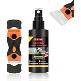 100ml Adhesive Remover for Cars, Car Sticker Remover Spray | Sticker Glue Remover with Plastic Razor Blade Scraper for Rapidly Removes Labels, Sticker, Glue