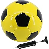 Todosports Soccer Ball Size 3 4 5 Kid Youth Adult for Fun Wear Resistant Leather Come with Inflator Training Practice Child Toy Balls Gift School Football Competition