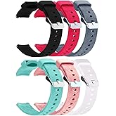 RuenTech 6-Pack Bands Compatible with Hero Band Ⅲ Watch Band, Quick Release Silicone Watch Straps Soft Wristband for Hero Band iii Smart Watch
