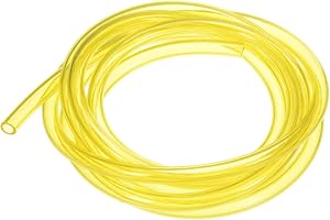 M METERXITY Tubing Carburetor Fuel Vent Line, 4mm(0.16") ID 6mm(0.24") OD 1.5m(5') Long Polyurethane Gas Oil Tube for ATV/Go Kart/Dirt Bike, Universal Petrol Pipe Replacement [Yellow]