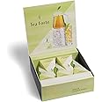 Tea Forte Tea Over Ice White Ginger Pear Premium Organic Caffeinated White Iced Tea Blend, 5 Count Individually Wrapped Handcrafted Pyramid Infuser Tea Bags, Each Steeps 24 oz.