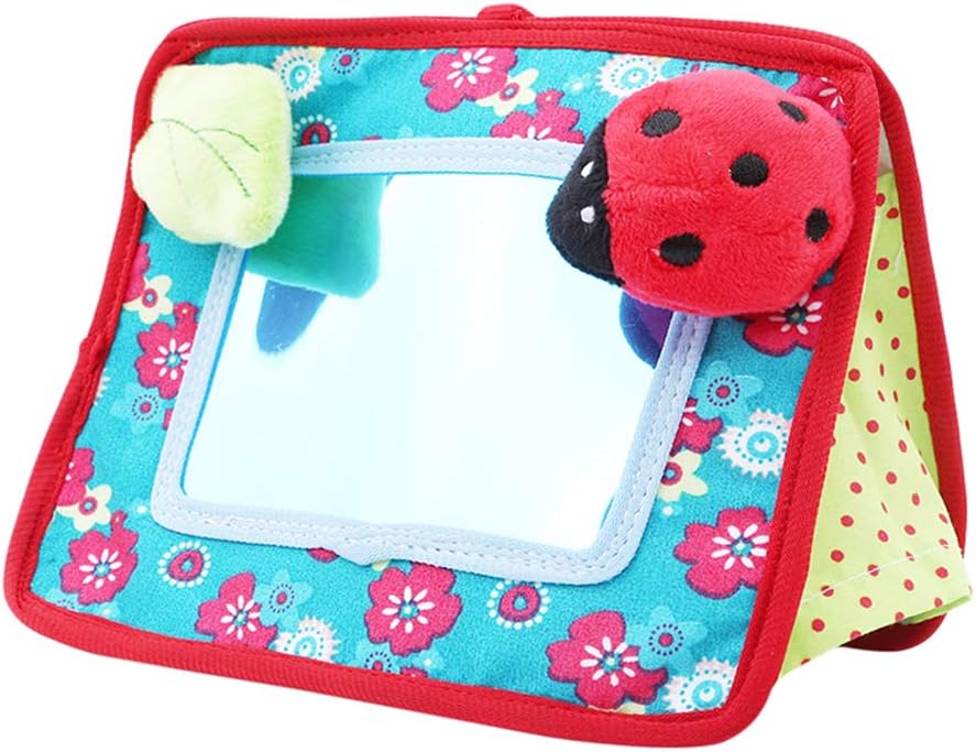 Baby Mirror Toy, 2in1 Crib and Floor Mirror Infant Baby Safety Mirror