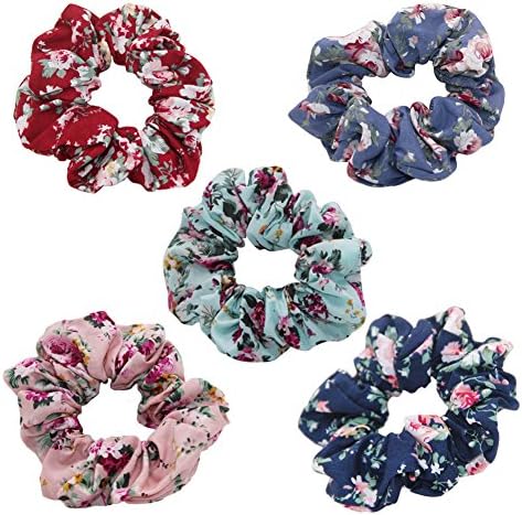 Colorful Flower Hair Scrunchies Lovely Scrunchie Accessories HBHG1707