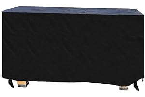 YWWQYBYQ Outdoor Coffee Table Cover,48"(L) x 24"(W) x 28"(H),Outdoor Lawn Waterproof Garden Furniture Cover,Durable Windproof, Fits Rectangle Patio Table
